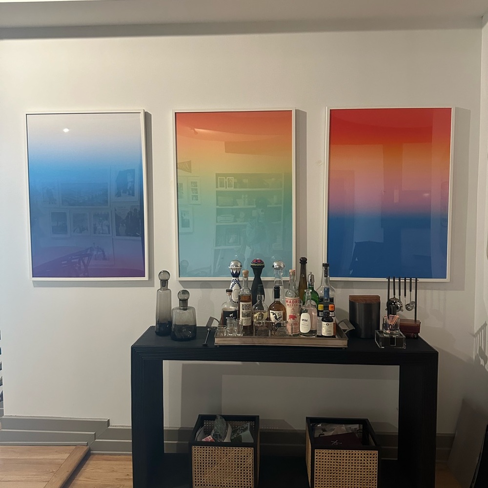 Three Multi Color Framed Art from ArtStar